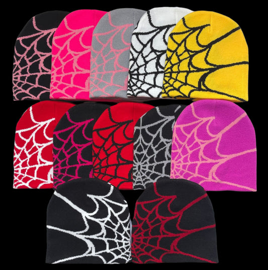 Spider Web Beanie - 17 Color Combos